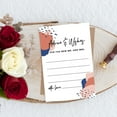 thumbnail image 4 of Koyal Wholesale Terracotta Abstract Shapes Wedding Advice & Well Wishes Guest Book Cards for Bride and Groom, 56 Pack, 4 of 5