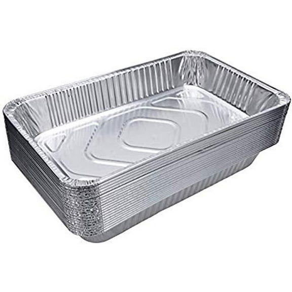 Tiger Chef Aluminum Foil Pans - Full Size Deep Roasting Pan 21x13 - Steam Table Pans - Pack of 30