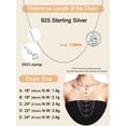 thumbnail image 5 of ChainsProMax Solid 925 Sterling Silver Chain Necklace 1.5mm Thin Rolo Chain for Women Men, 5 of 7