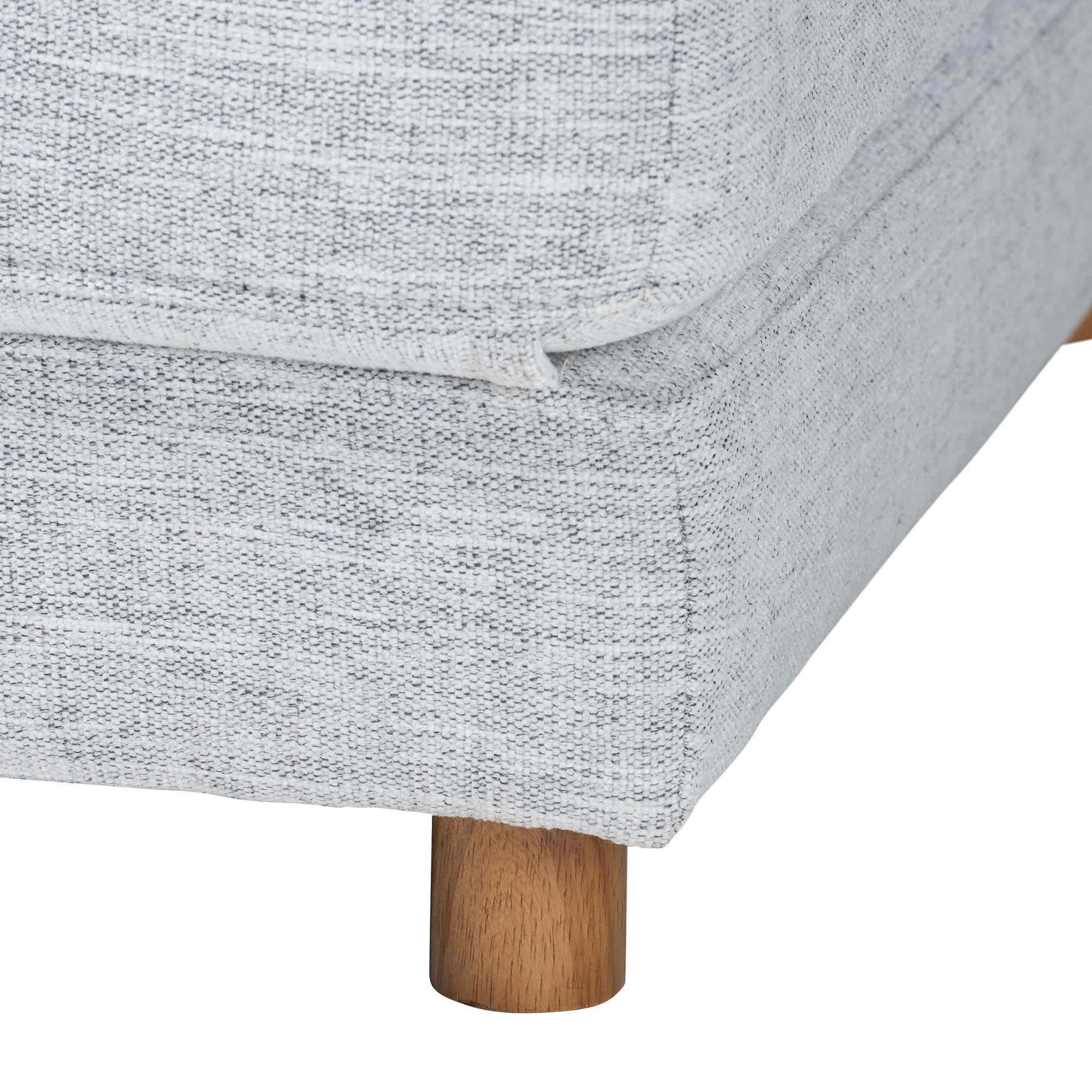 Baxton Studio Sabriel Modern Sleeper Ottoman, Light Grey