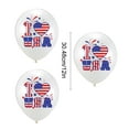 thumbnail image 3 of Fasiaou 4th of July Balloons Patriotic Party Decorations Red White Blue Balloons for Independence Day BBQ Picnic Pool Party 12 Inch Latex Balloons Pack of 3, 3 of 6