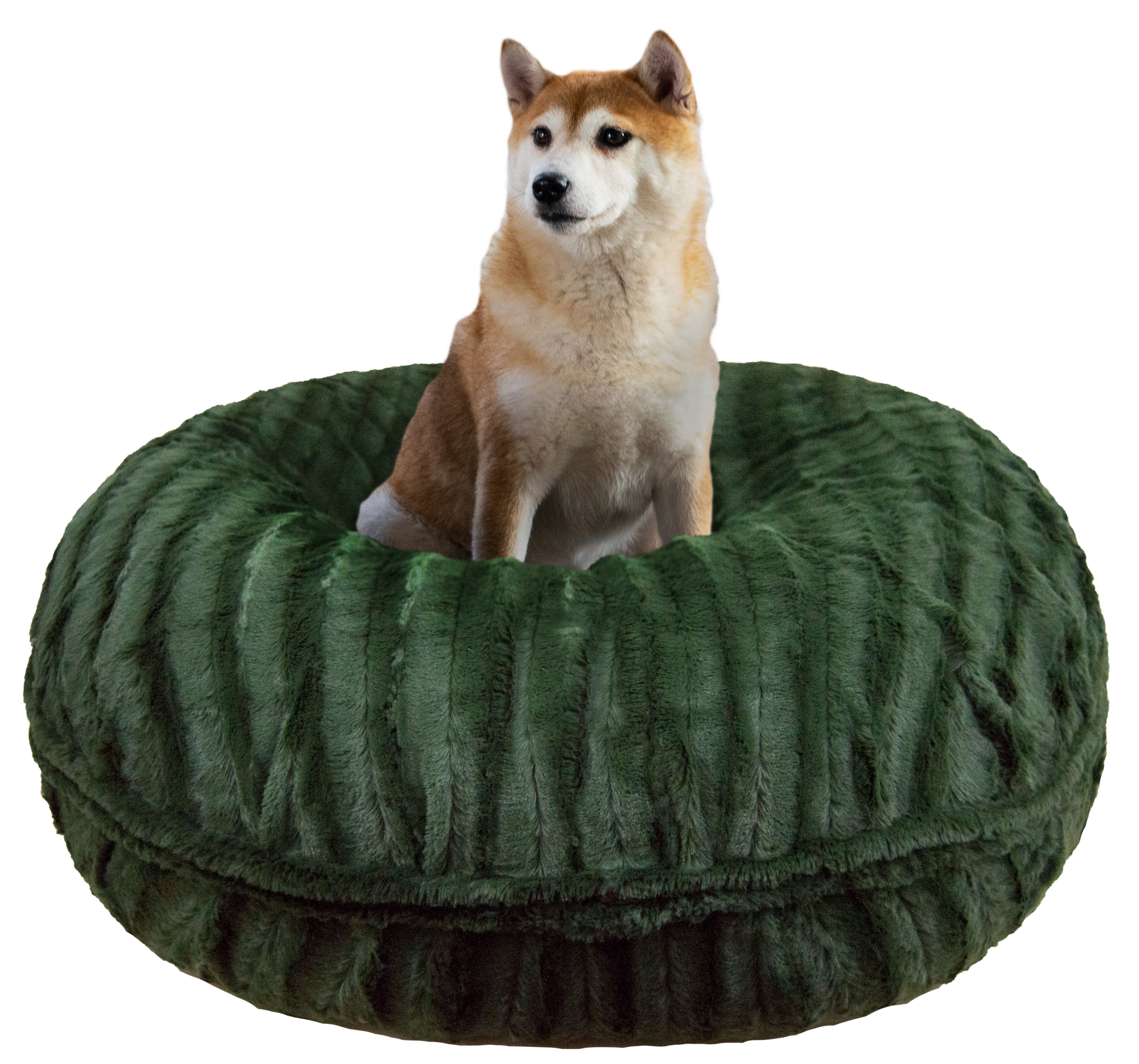 海外花系 Bessie and Barnie Signature Evergreen Luxury Extra Plush Faux Fur  Bagel Pet/Dog Bed (Multiple Sizes)並行輸入