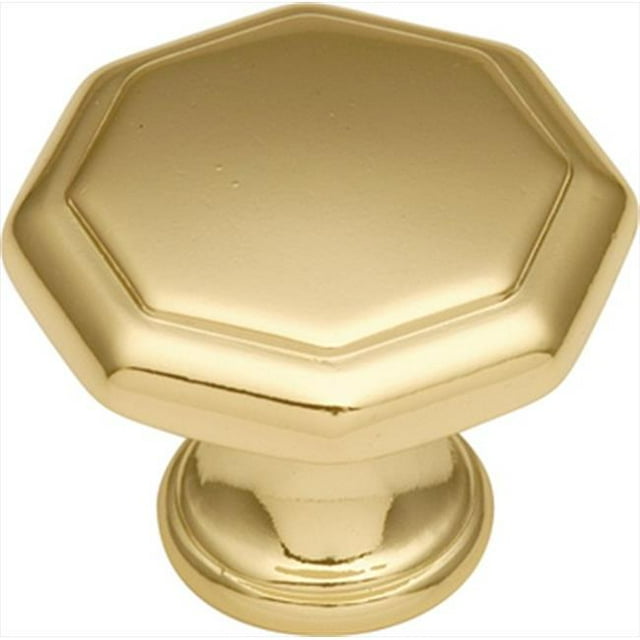 Hickory Hardware P14004-3 Bouton d'Armoire en Laiton Poli Conquête de 1,12 Po