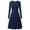 Dark Blue summer dresses, variant on SEMPAI Summer Dresses Summer Dresses Long Sleeve Crew Neck Solid Mid-Length Sundresses Trendy for Casual Women's Plus Dresses