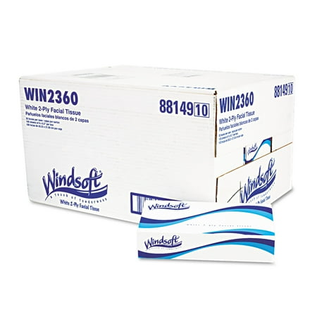 Facial Tissue in Pop-Up Box, 100/Box, 30 Boxes/Carton