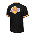 thumbnail image 3 of Men's Mitchell & Ness  Black Los Angeles Lakers Mesh Quarter-Zip Top, 3 of 3