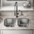 thumbnail image 6 of Toulouse 32 x 18 Stainless Steel, Dual Basin, Under-Mount Kitchen Sink, 6 of 11