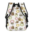 thumbnail image 4 of Easygdp Donut Sloth Mochila Ergonómica Versátil para Laptop - Múltiples Bolsillos, Correas Ajustables, Unisex para Escuela, Viajes y Actividades al Aire Libre-One Size, 4 of 5