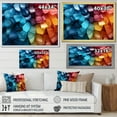 thumbnail image 4 of Designart "Orchestration Of Hues II" Abstract Shapes Floater Framed Wall Decor, 4 of 5