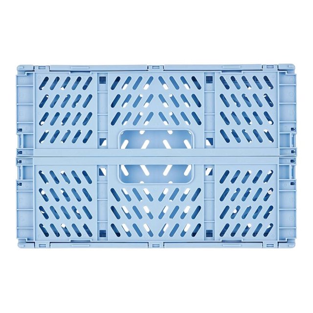 Caja Plegable Mainstays Plástico para Almacenar 7 Litros Azul