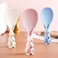 thumbnail image 4 of Binwennn round Table Mats Lace round Plate Mat Set Small round Dining Room Table Set Rice Spoon Can Stand Without Sticking Rice Household Rice Shovel For Serving Rice Rice Spoon Little Rabbit Rice, 4 of 6