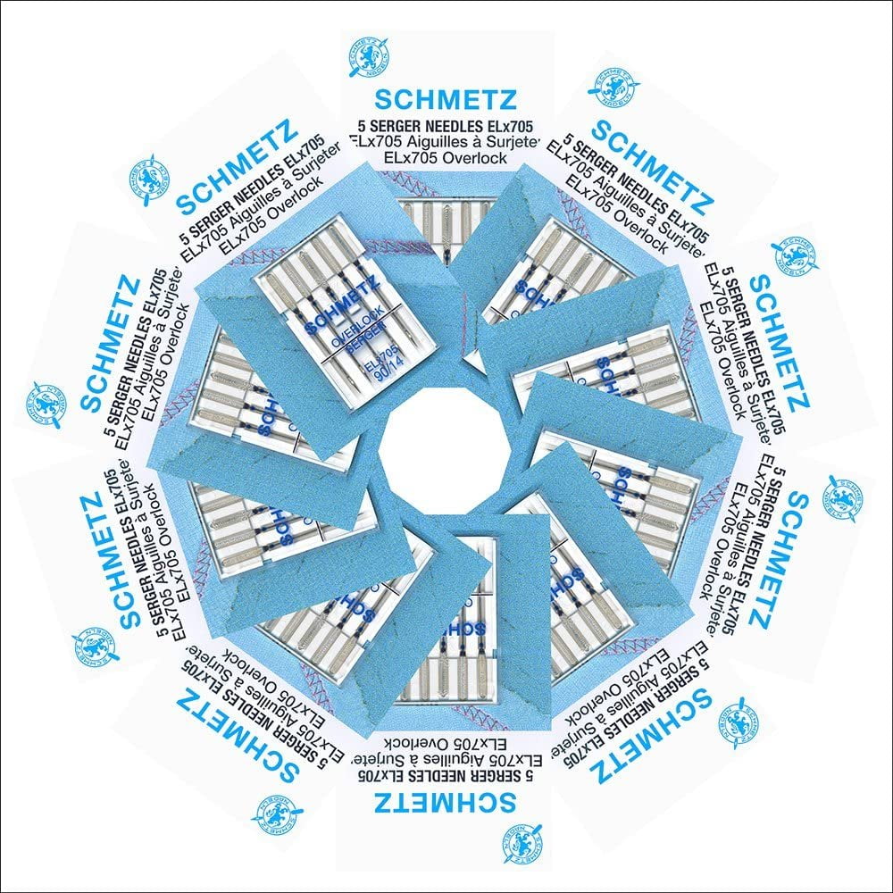 50 Schmetz ELx705 Sewing Machine Needles - size90/14 - Box of 10 cards