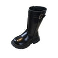 thumbnail image 4 of DMDUOU Women's Mid Calf Rain Boots Printed Waterproof Rubber Boots Short Garden Shose Black 35, 4 of 8