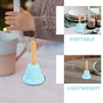 thumbnail image 3 of ELAYARD 3Pcs Vintage Bell Hand Bell Sky-blue Iron For Pets Training Use, 3 of 8