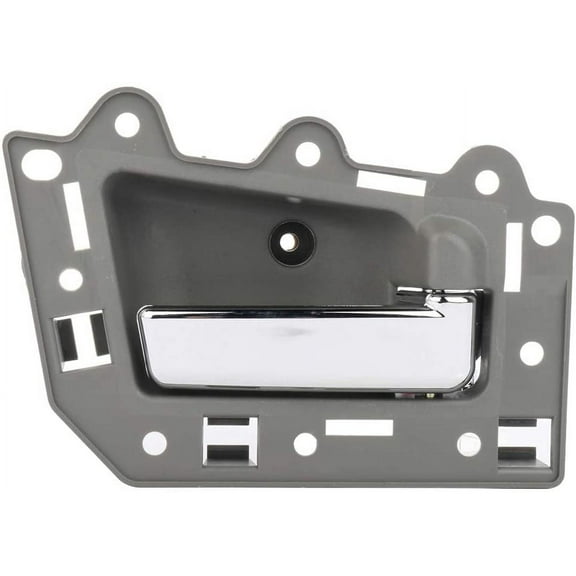 CCIYU Door Handle fit for 2005-2010 for Jeep Grand for Cherokee Interior Front Passenger Side Gray Housing w/Chrome Lever