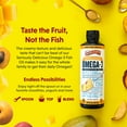 Barlean's Mango Peach Omega 3 Fish Oil Liquid Supplement with Vitamin D