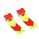 thumbnail image 1 of 2PC Warning Strip Lattice Reflective Film Body Sticker Warning Tape Fluorescent Safety Night Conspicuity Arrow Sticker (Fluorescent Yellow Red Arrow), 1 of 4