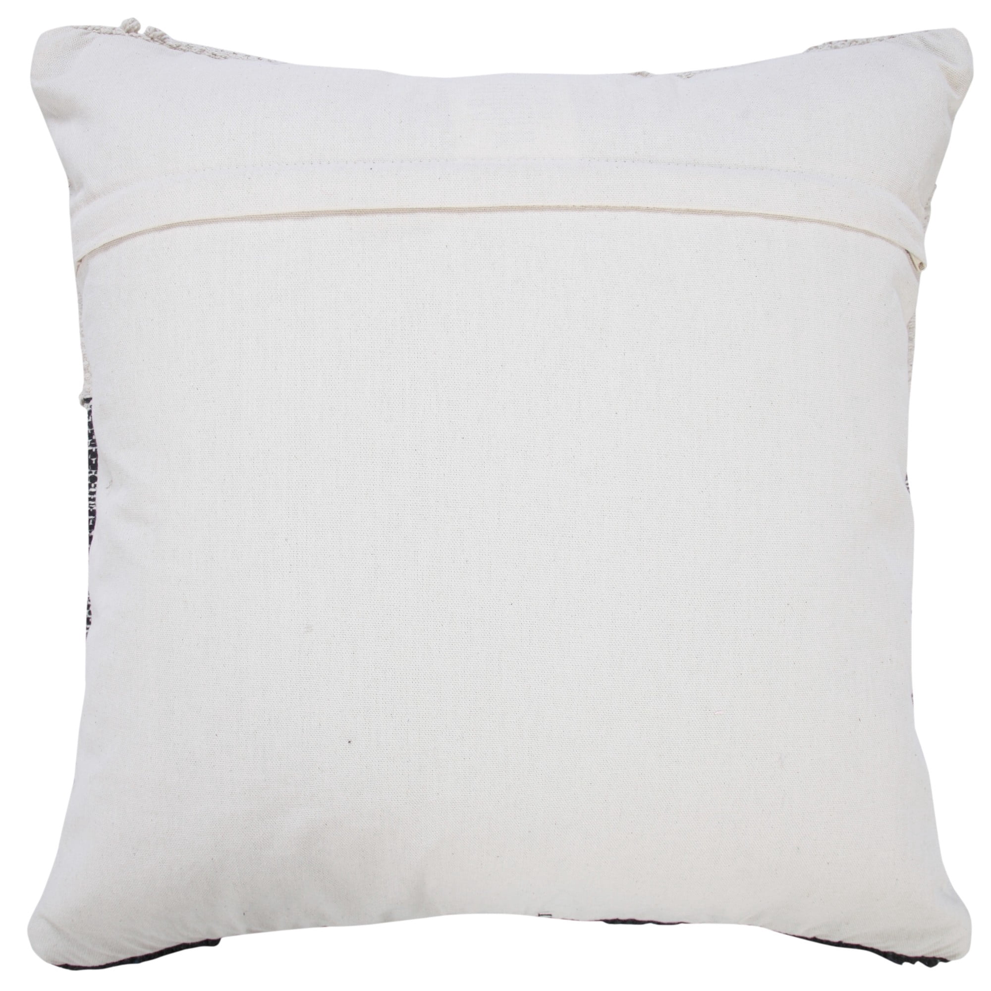 Harlow Hill Hand-Woven Black/White Geometric All-Natural Cotton Pillow Cover