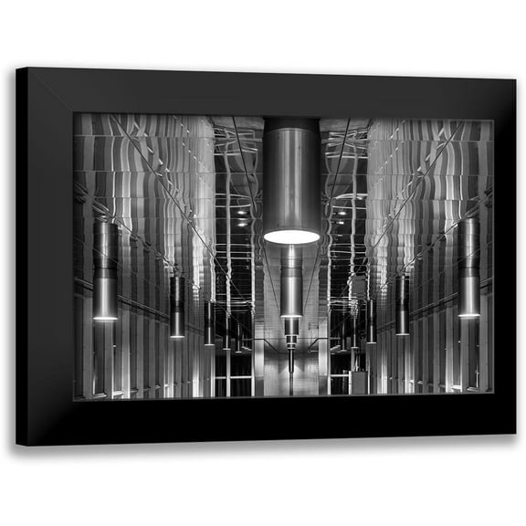 Luycx, Theo 14x11 Black Modern Framed Museum Art Print Titled - Lighted Ceiling