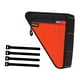 thumbnail image 2 of Bolsa triangular para bicicleta, bolsa para cuadro de bicicleta, multiusos, resistente al agua, para debajo de la parte superior. Naranja, 2 of 8