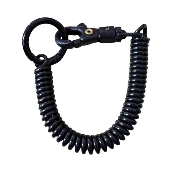 Rvkxad Plastic Spring Key Chain, Telescopic Rope Lanyard for Keys Mobile Phones, Retractable Keychain, Bag Accessory