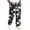White, variant on GrmtClth Casual Pants For Men Halloween Printed Cuffed Jogger Sweatpants Adjustable Drawstring Side Pockets Available In Plus Size Holiday Bottoms Green XL