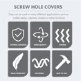 thumbnail image 4 of BRIGHTFUFU 500pcs Screw Covers Cover For Hinge Hole Brown For Cupboard, 4 of 8