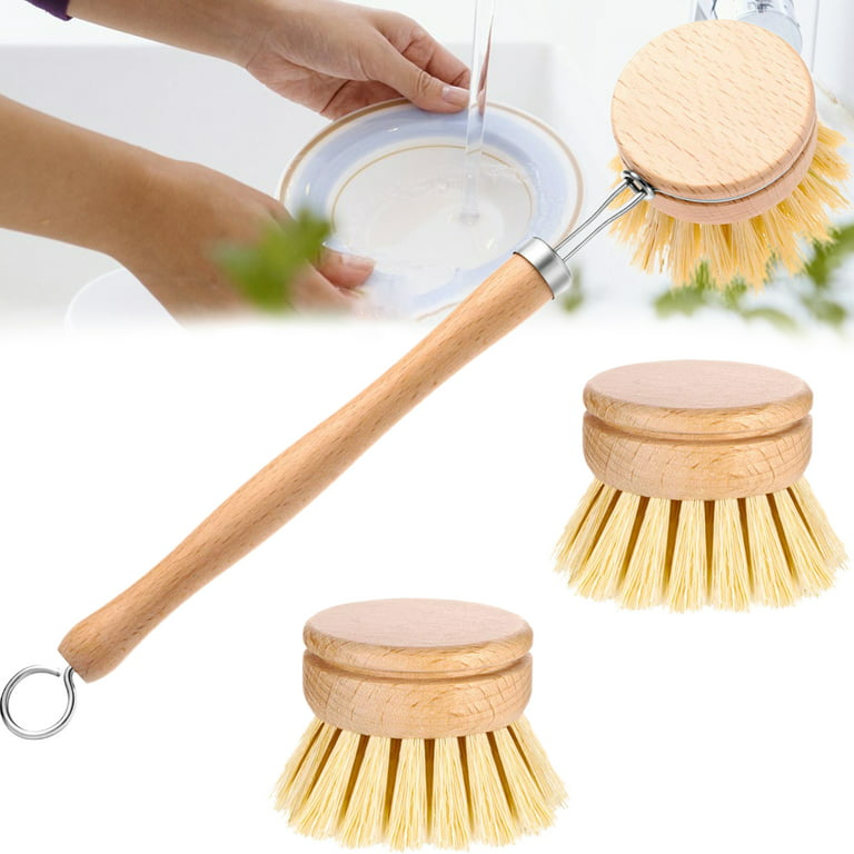 Wooden Dish Brush - Durable Replacement Head