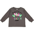 thumbnail image 3 of Inktastic My Mom is the Best Teacher Ever Boys or Girls Long Sleeve Toddler T-Shirt, 3 of 5