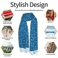 thumbnail image 6 of Shawl Wraps for Women - Blue star print Oversized Fall Winter Fashion Blanket Scarf for Women, 6 of 6