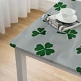 thumbnail image 4 of BANET St Patricks Day Tablecloth for Rectangle Tables,Washable Table Cloth,Green and White Spring Waterproof Tablecloths for Party Celebration Kitchen Dinner Outdoor White, 4 of 7