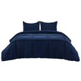 thumbnail image 4 of Queen Comforter Set With Sheets - 4 Pieces Soft Navy Blue Bedding Sets, 4 of 10