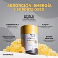 thumbnail image 2 of Vitamina D3 K2 Gomitas Health Hack con CoQ10 Magnesio y Aceite de Coco Sabor Piña 180 Gomitas, 2 of 8
