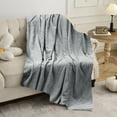 thumbnail image 3 of Yooshoverk Flannel Fleece Throw Blanket 28x39 Inch Soft Warm Lightweight Bedspread Single Size Couch Afghan Travel Blanket Machine Washable, 3 of 6