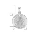 thumbnail image 2 of 14k White Gold Polished and Satin Hollow Matka Boska Medal Pendant Necklace 21.15x14.7mm Wide 1.45mm Thick Pendant for W, 2 of 2