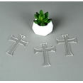thumbnail image 3 of Traceease 3" inches Cross Shape With Hole Clear Acrylic Ornament Blank Transparent Keychain Pendantsfor DIY Crafts Projects - Pack of 25, 3mm Thickness - WE, 3 of 7