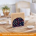 thumbnail image 6 of Yayeee Napkin Holder for Table Kitchen Paper Tissue Organization, Red Starry Pattern, 6 of 8
