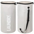 thumbnail image 1 of Bolsa de lavandería plegable extra grande WOWLIVE resistente impermeable beige, 1 of 3
