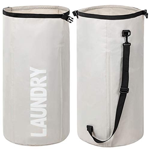 Bolsa de lavandería plegable extra grande WOWLIVE resistente impermeable beige