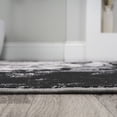 thumbnail image 4 of JONATHAN Y SILK ORCHID 4 x 6 Area Rug, Swirl Marbled Abstract - Black/Ivory, SOR203E-4, 4 of 9