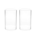 thumbnail image 1 of 4pcs Cubiertas de vela de vidrio transparentes simples de 4 unids Cubiertas de velas a prueba de viento del cilindro HOMEMAXS HaoMX13537443, 1 of 6