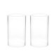 thumbnail image 1 of 4pcs Cubiertas de vela de vidrio transparentes simples de 4 unids Cubiertas de velas a prueba de viento del cilindro HOMEMAXS HaoMX13537443, 1 of 6