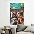 thumbnail image 4 of Famous Canvas Art, Starry Night Printed, Car Canvas Art, Oil Painting Print, Home Decor Canvas Artwork, Home Decor Canvas, Canvas Wall Decor - Rolled Canvas, 4 of 7