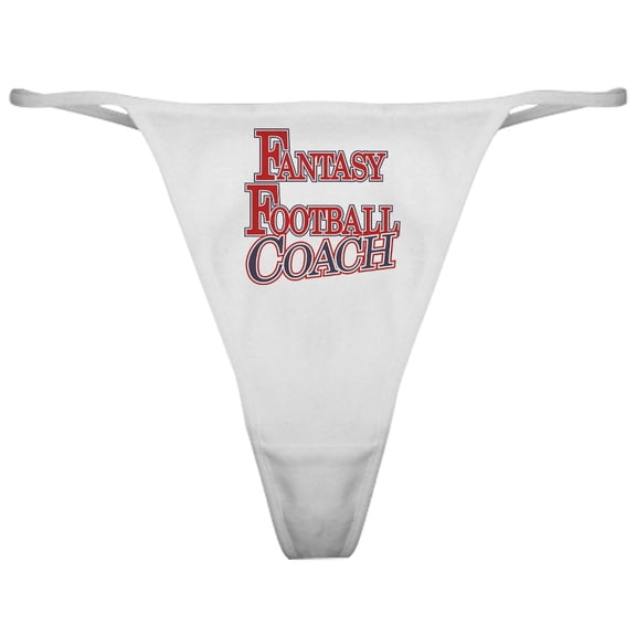 CafePress - Fantasy Football Coach Classic Thong - Women's Novelty Thong Panties Underwear