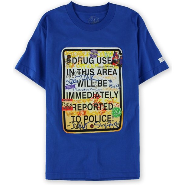 Ecko Unltd. Camiseta gráfica de uso de drogas para hombre, azul, pequeña Ecko Unltd. Camiseta gráfica