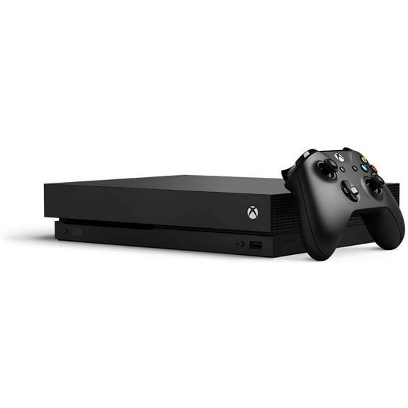 Restored Microsoft Xbox One X 1TB, 4K Ultra HD Gaming Console, Black (Refurbished)