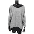 thumbnail image 2 of Suéter oversize (2 piezas) - suéter y camiseta sin mangas 2 en 1 para mujer, 2 of 5