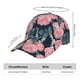 thumbnail image 2 of Balery Rose Flowers Gorra de béisbol de tamaño ajustable para correr, entrenar y actividades al aire libre. Gorra de papá para todas las estaciones., 2 of 6