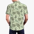 thumbnail image 3 of Balery Green Snake Printed Men’s Short Sleeve Polo Shirt, Midweight Men's Shirt,Golf Polo shirts -X-Large, 3 of 8