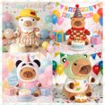 thumbnail image 2 of Set Navideño/Festivo de Ropa para Peluche de Capibara 26.5 cm (10.4"), 11 Piezas con Sombreros y Suéteres/Vestido + Mini Bolsas, Ideal para Regalo y Fotos de Temporada (No Incluye Peluche), 2 of 5